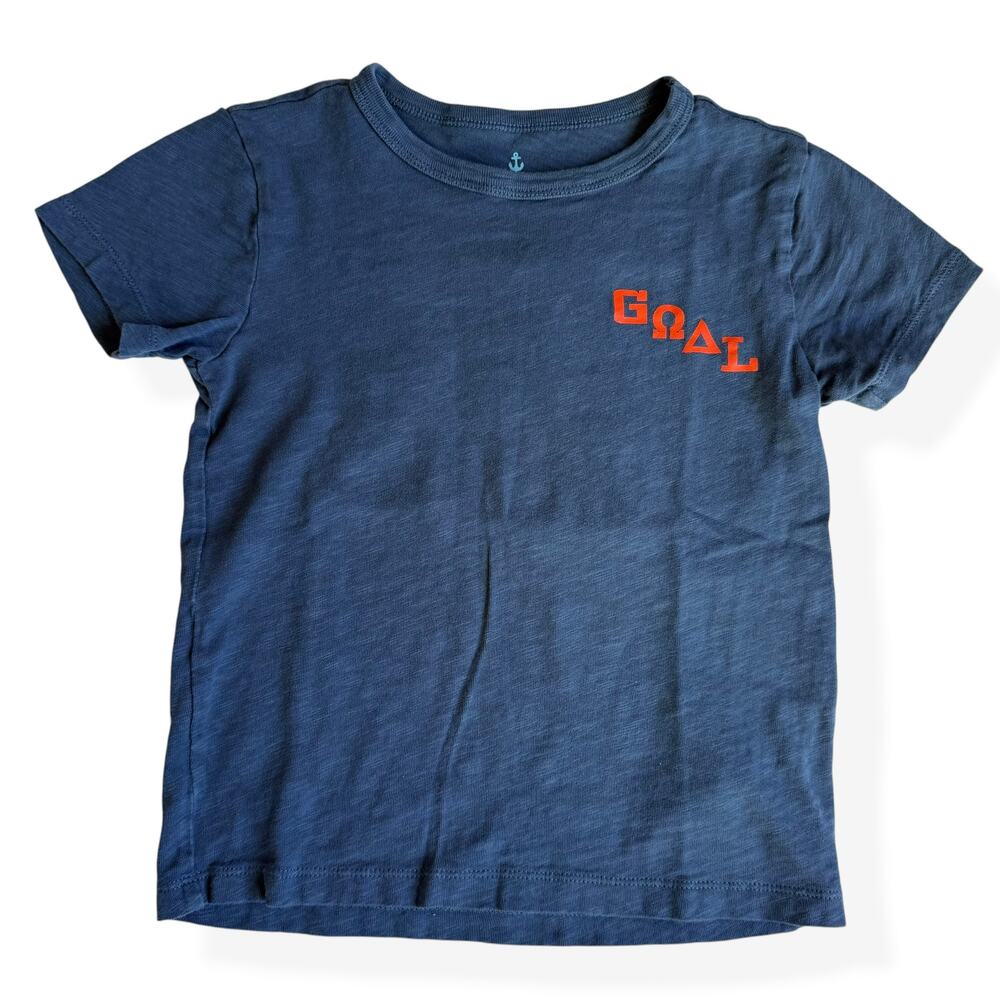 Crewcuts J.Crew Kids Graphic Tee XS 4-5 Navy Blue Player